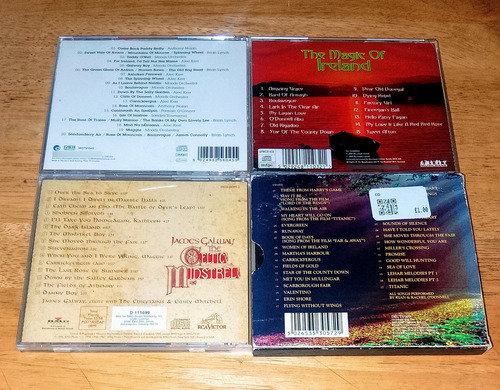Lote 4 Cds Música Celta Irlanda Chillout Ireland Celtic Estándar (Usado)