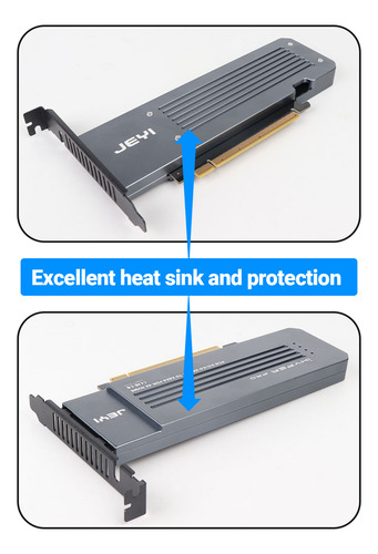 Placa Raid 0/1/5/10 Gen4 X16 Para 4 Ssd Nvme M2 Com Heatsink