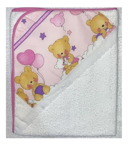 Toallon Para Bebe Con Capucha Estampada Babyta 100% Algodon