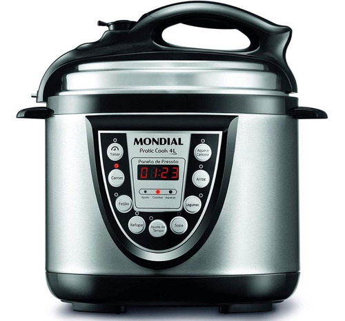 Panela De Pressão Elétrica Mondial Pratic Cook 4l Pe-09 Frequência 60hz 220V