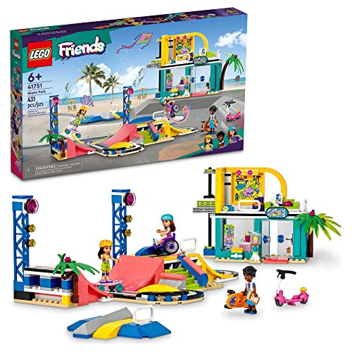 Lego Friends Skate Park 41751, Juguetes De Patineta Para Niñ