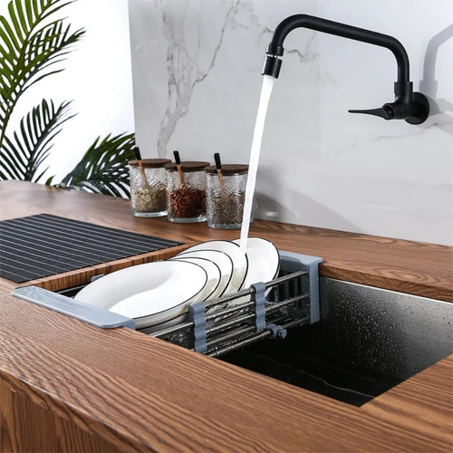 Imagen 3 de 8 de Secaplatos Extensible Para Bacha Escurridor Frutas Cocina