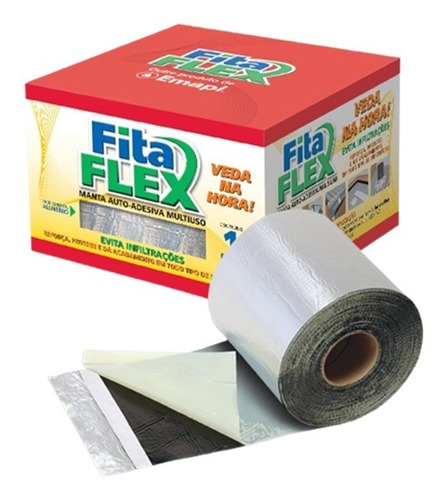 Membrana Autoadhesiva Fitaflex 10cm X 25mts Alum Reforzado