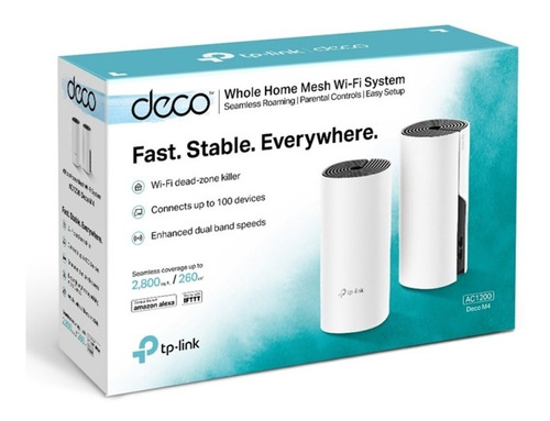Imagen 2 de 5 de Extensor Wifi Tp-link Deco M4 X2 Gigabit Solucion Alcance