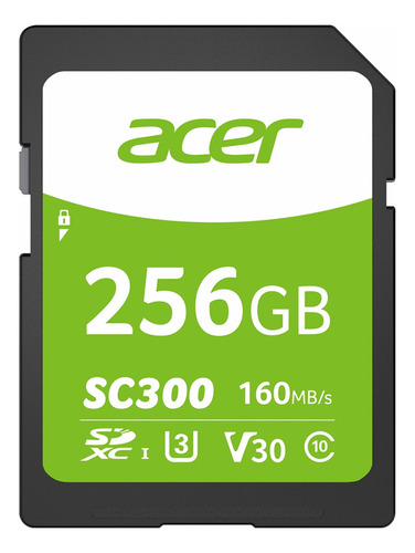 Tarjeta De Memoria Sdxc Acer Sc300 256gb