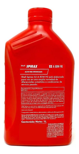 Aceite S2a 80w90 Shell Spirax Caja Sincrónica
