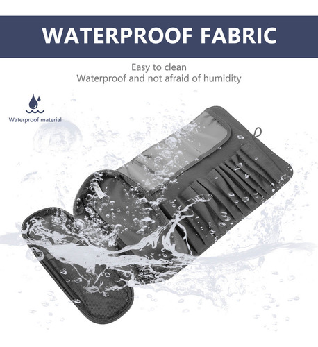 Funda Plegable Para Brochas De Maquillaje Travel Makeup