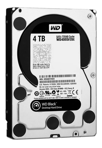 Disco Rigido 4tb Black Wd Western Digital 7200rpm 256mb 