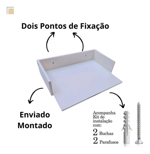 Apoio Para Microondas E Forno Elétrico De Parede Prateleira