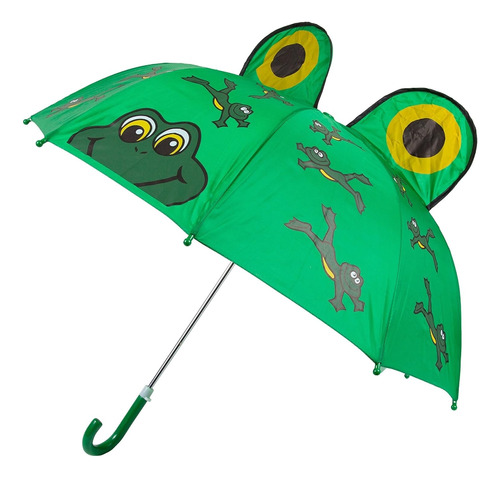 Paraguas Para Niños Y Niñas 3d Animado Orejitas + Silbato 