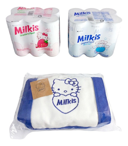 Milkis Hello Kitty Cinnamoroll 12 Refrescos Y 1 Eco Bolsa