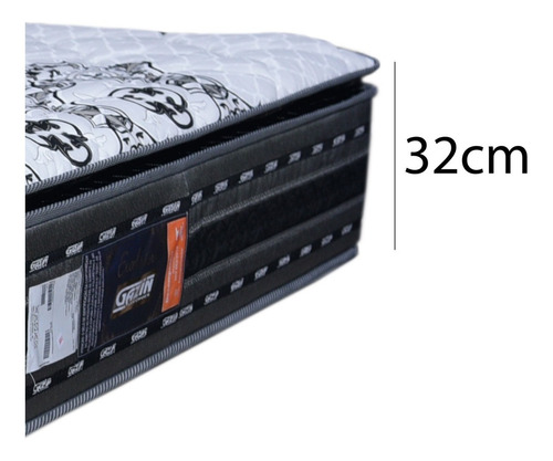 Imagen 3 de 7 de Colchon 2 Plazas Espuma Alta Densidad 1.60 180kg Altura 32cm