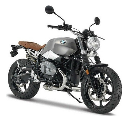 Bmw R Nine T Scrambler 1/18 Gris Fundido A Presión Mo