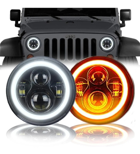 Faro Led 5 Modos , El Par Jeep Wrangler