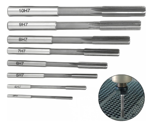 2025 Taladro H7 De Vástago Recto Hss De 3 Mm A 10 Mm, 8