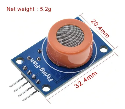 Sensor Gas Mq3 Mq-3 Sno2 Alcohol Gasolina Humo Arduino