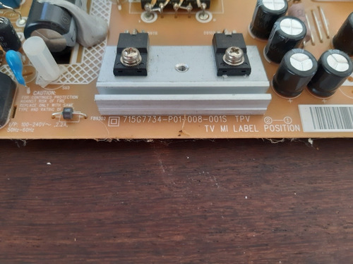 Imagen 5 de 7 de Placa Fuente Tv Philips 32phg5813/77 (715g7734 P01 008 001s)