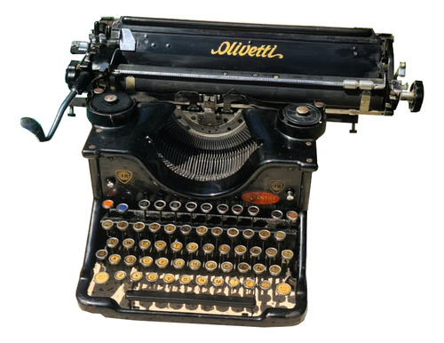 Máquina De Escribir Olivetti Ivrea M40, De Los Años 1930!!! (Usado)