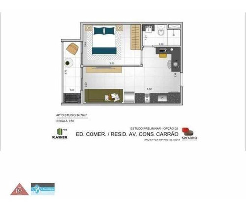 Imagem 11 de 11 de Apartamento 1 Dormitório Com Sacada Grill - Ap6075