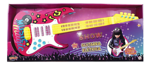 Brinquedo Show Guitarra Eletrica Com Luzes Toyng 42294