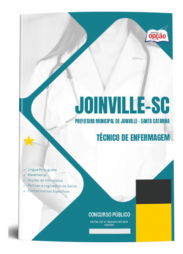 Apostila Completa Técnico Enfermagem Joinville Sc 2024 Opção