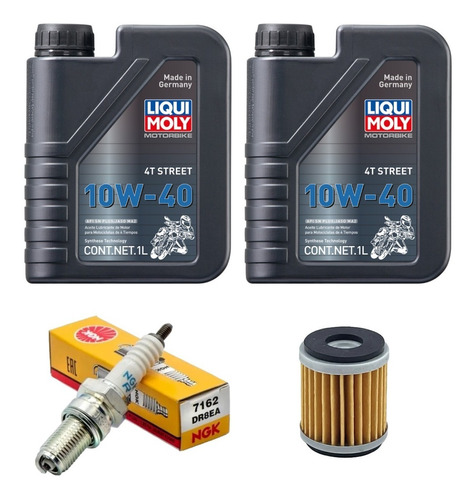 Kit Afinación Yamaha Ys250 Fz25 Liqui Moly Sintetico 10w40