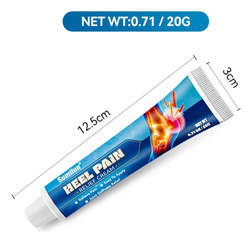 Pomada Hinchazón Del Pie Con Espolón Calcáneo 20g, 2 Unidad