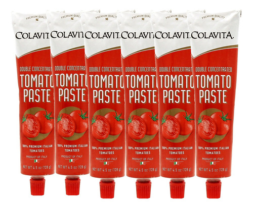 Pasta De Tomate Duplo Colavita Tubo 128g (6 Tubos)