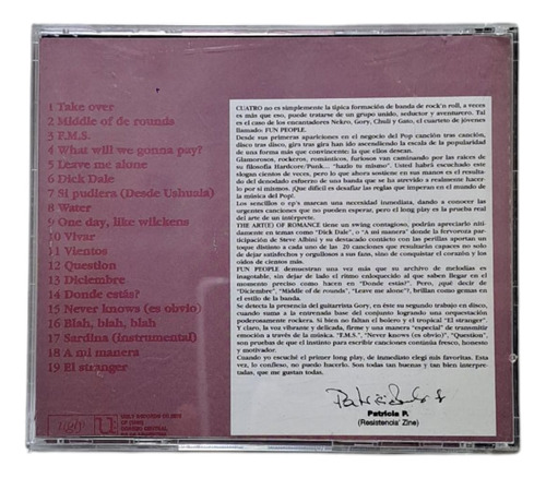 Fun People - The Art(e) Of Romance - 1999 Primera Edicion Estándar (Usado)