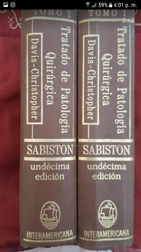 Libros De Medicina  Sabiston Patología  Quirúrgica,usado(30)