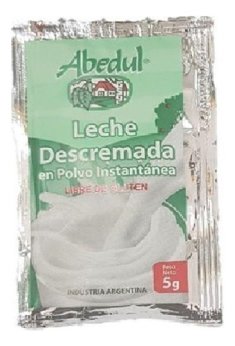 Leche En Polvo Descremada En Sobrecitos 10 Cajas X100u C/u