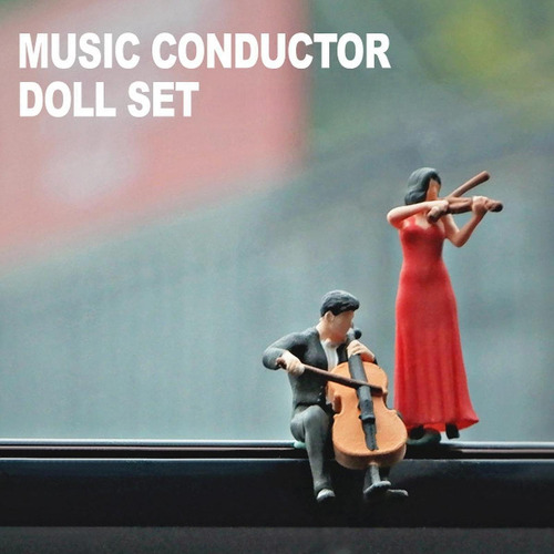 2 Figuras De Músico A Escala 1/64, Mini Figuras De