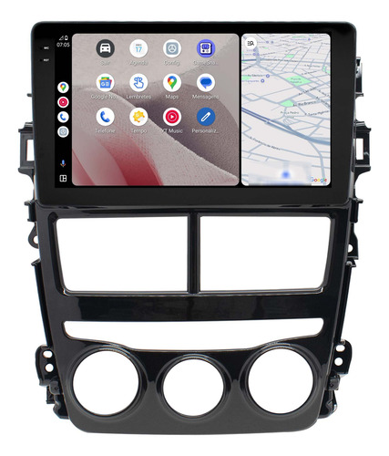 Multimidia Toyota Yaris Android 14 4gb 64gb Octa 9p 4g Qled