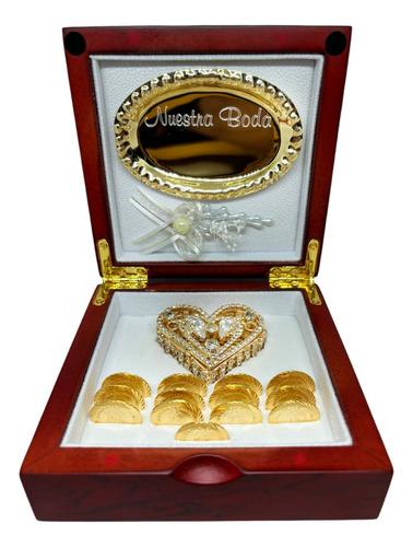 Arras Matrimoniales Diamantadas En Chapa De Oro Boda