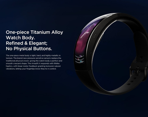 Amazfit X Smartwatch Modelo X Tela Curva Amoled Xiaomi