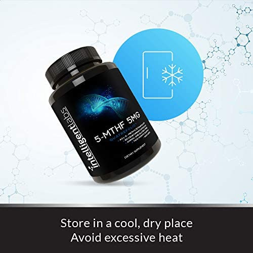 Labs 5mg Mthf L-5-metiltetrahidrofolato Suplemento De Ácido