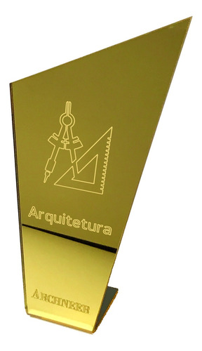 Placa Arquitetura Estatueta Símbolo Presente Troféu