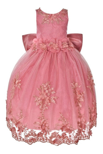 Vestido Elegante Niña Fiesta Boda Cumpleaños Romina | Meses sin intereses Vestido Elegante Niña Fiesta Boda Cumpleaños Romina | Meses sin intereses