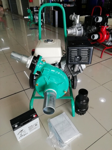 Imagen 2 de 6 de Motobomba Alta Presión A Gasolina Arranque Eléctrico