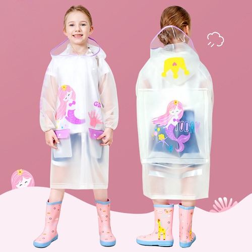 A Chamarra Impermeable Suave Con Capucha For Niños,