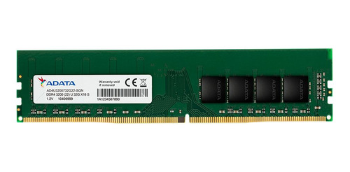 Memoria Adata 32gb Ddr4 3200mhz 1.2v Ad4u320032g22-sgn