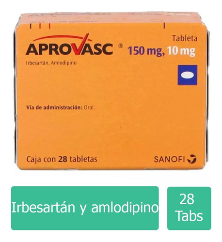 Aprovasc 150 Mg / 10 Mg Caja Con 28 Tabletas