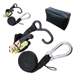 Comprar Santo Rack Moto Par cinta fita catraca emborrachada com gancho e mosquetão Preto 3m 800kg no Mercado Livre