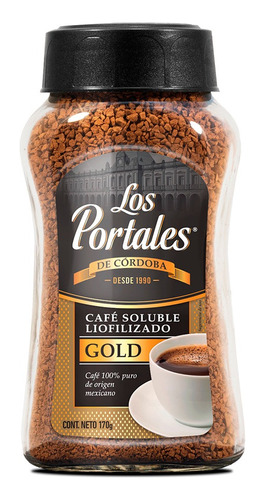 Café Soluble Liofilizado Gold Los Portales 170 Grs