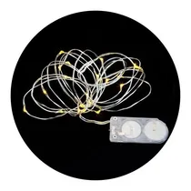 Comprar Guirnalda Luz Led Calida Pilas Incluidas 2m Arbol De Navidad