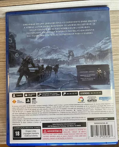 Jogo God of War: Ragnarok (Edição de Lançamento) - PS4 - Sony - God of War  - Magazine Luiza