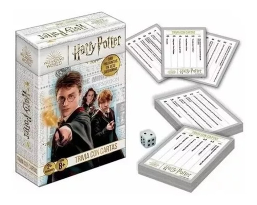 Juego De Mesa Trivia Con Cartas Harry Potter Toyco 22040