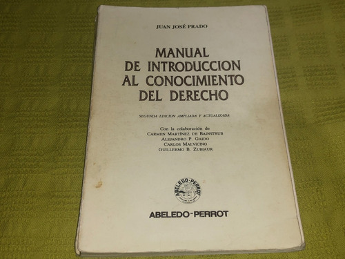 Manual De Introducción Al Conocimiento Del Derecho - Prado