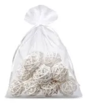 Comprar Bolsitas De Organza Blancas De 16x22 Cm - Pack 50 Bolsitas