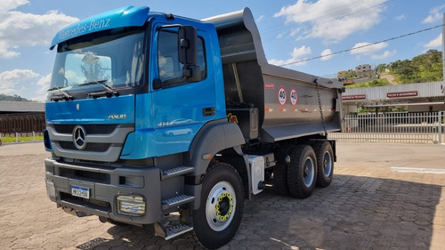 Imagem 15 de 17 de Mercedes-benz Axor 4144 Ano 2012 Caçamba Rossetti 14 Mt